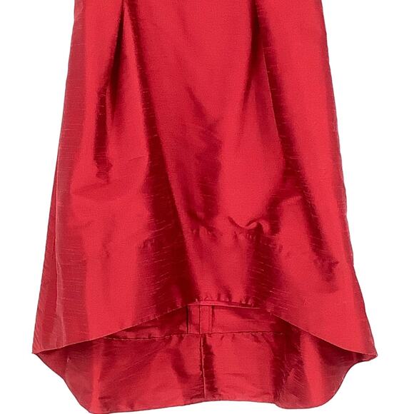 NEW! Alfred Sung Size 8 V-Neck Dupioni Dress w/pockets Barcelona $208 msrp J2-20 - Picture 7 of 10